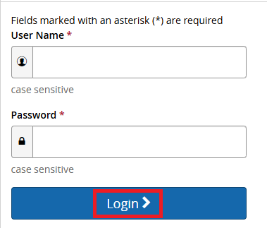 Click login button to continue login process